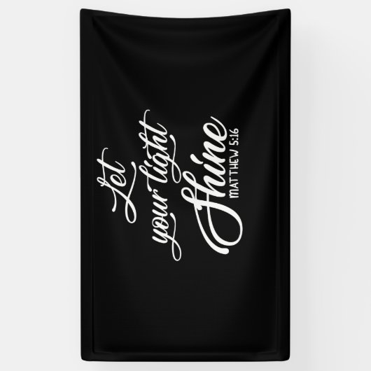 Lass dein Light Shine Matthew Christlich Banner (Vertikal)