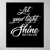 Lass dein Light Shine Matthew Christlich Poster (Vorne)