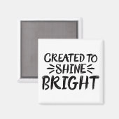 Lass dein Light Shine Scripture Art Zitat Motiv Magnet (Vorderseite/Rückseite)