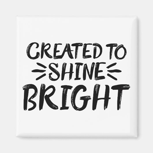 Lass dein Light Shine Scripture Art Zitat Motiv Magnet (Vorne)