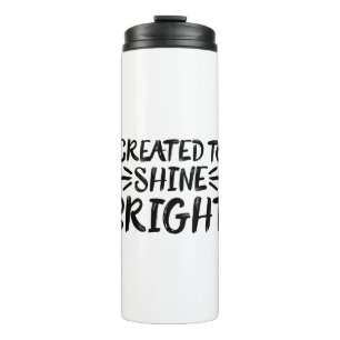 Lass dein Light Shine Scripture Art Zitat Motiv Thermosbecher