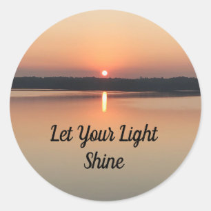 Lass dein Light Shine Sunset Inspiration Sticker
