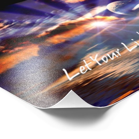 Lass dein Light Shine Thru Art Foto (Ecke)