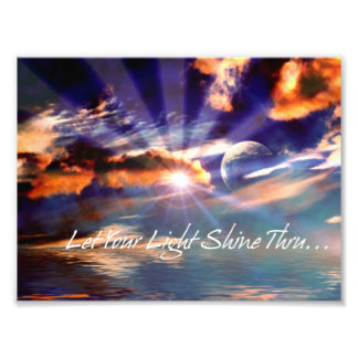 Lass dein Light Shine Thru Art Foto