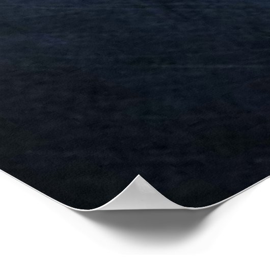 Lass dein Light Shine Zitat Navy Blue Poster (Ecke)