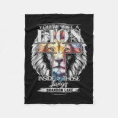 Lass dein Löwe Brandon See Merch Lob Jesus Fleecedecke (Vorderseite)