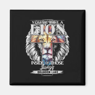 Lass dein Löwe Brandon See Merch Lob Jesus Magnet