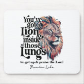 Lass dein Löwe Brandon See Merch Lob Jesus Mousepad (Vorne)