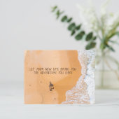 Lass Dein neues Leben Bringen Sie das Abenteuer, d Postkarte (Stehend Vorderseite)