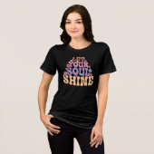 Lass dein Soul Shine Tri-Blend Shirt (Vorderseite voll)