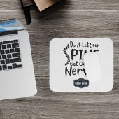 Lass dein Spine-Get-on-Nerves-Business-Logo nicht Mousepad