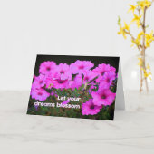 Lass dein Träume Blossom Karte (Gelbe Blume)