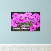 Lass dein Träume Blossom Leinwanddruck (Insitu (Holzboden))