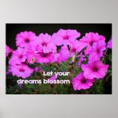 Lass dein Träume Blossom Poster (Vorne)