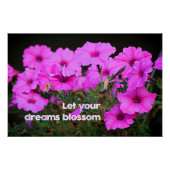 Lass dein Träume Blossom Poster (Vorderseite)