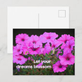 Lass dein Träume Blossom Postkarte (Vorne/Hinten)