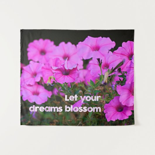Lass dein Träume Blossom Wandteppich (Vorderseite (Horizontal))