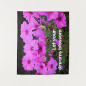 Lass dein Träume Blossom Wandteppich (Vorderseite)