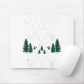 Lass deine Äxte, tu das sprechende Funny Ax Throwi Mousepad (Mit Mouse)