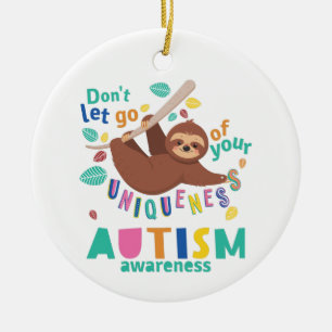 Lass deine Einzigartigkeit nicht los Autismus-Bewu Keramik Ornament