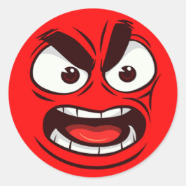 Lass deine Emotionen mit diesem kühlen und vib Runder Aufkleber