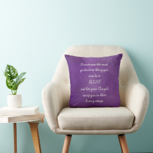Lass deine Engel wrap dich.. Comfort-Angebot Kissen