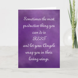 Lass deine Engel wrap dich.. Comfort Quote Card Karte