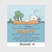 Lass Deine Gedankenbewegung Aufkleber (Blatt)