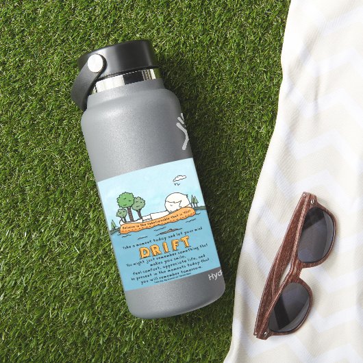 Lass Deine Gedankenbewegung Aufkleber (HydroFlask Insitu)