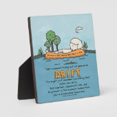 Lass Deine Gedankenbewegung Fotoplatte (Vorderseite)