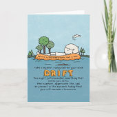 Lass Deine Gedankenbewegung Karte (Vorderseite)