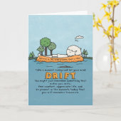 Lass Deine Gedankenbewegung Karte (Gelbe Blume)