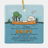 Lass Deine Gedankenbewegung Keramikornament (Vorderseite)