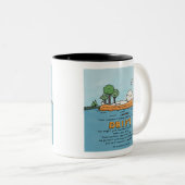 Lass Deine Gedankenbewegung Zweifarbige Tasse (VorderseiteRechts)