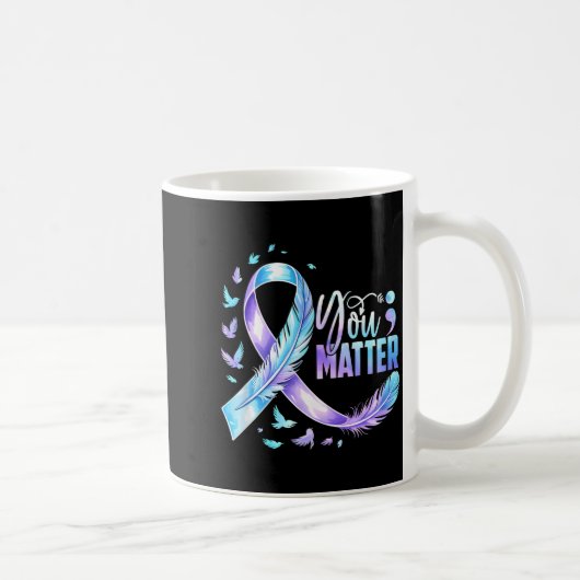 Lass deine Geschichte nicht mit einem Semikolon en Kaffeetasse (Rechts)