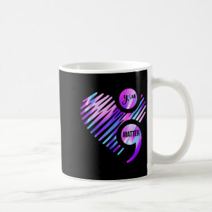 Lass deine Geschichte nicht mit einem Semikolon en Kaffeetasse