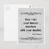 Lass deine Geschichte nicht - Positives Zitat Postkarte (Vorne/Hinten)