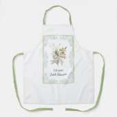 Lass deine Glaubensblüte Medium Schürze (Vorderseite)
