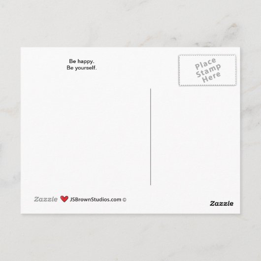 Lass deine Hair Down_A_ Postkarte (Rückseite)