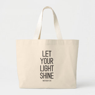 Lass deine helle Shine große Tote Tasche