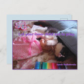 Lass deine interne Child Out Tuxedo Cat Play Postk Postkarte (Vorne/Hinten)