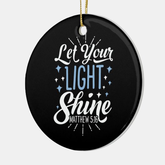 Lass deine Lichtschwelle Christlichen Männer Fraue Keramik Ornament (Links)