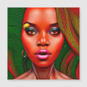 Lass Deine Lichtschwelle Schwarz Christliche Fraue Magneteinladung (Vorderseite)