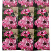 Lass deine Liebe Grob Rosa Blumenduschvorhang Duschvorhang (Vorderseite)