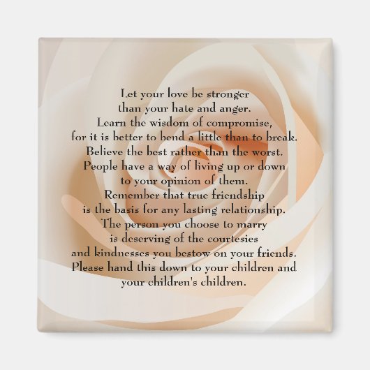 Lass deine Liebe stärker Magnet (Vorne)