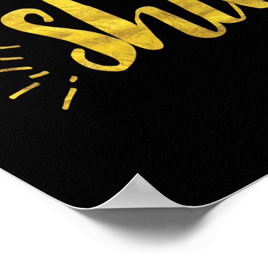 Lass Deine Light Shine Art Print Poster (Ecke)