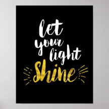 Lass Deine Light Shine Art Print