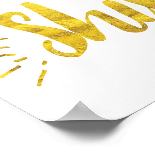 Lass Deine Light Shine Art Print Poster (Ecke)