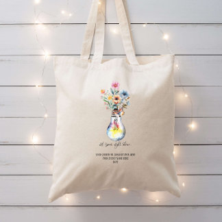 Lass deine Light Shine Sunday School Bibel Custom Tragetasche