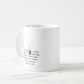 Lass deine Light Shine Tasse (Vorderseite Links)